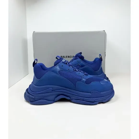 Size 47EU/14US - Balenciaga Triple S Blue Sneakers💙 New/Retail $1K!